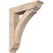 Ekena Millwork Thorton Traditional Smooth Bracket w/ Offset Brace, Douglas Fir, 7 1/2"W x 32"D x 38"H BKT0806X32X38THR01SDF - alternate 1